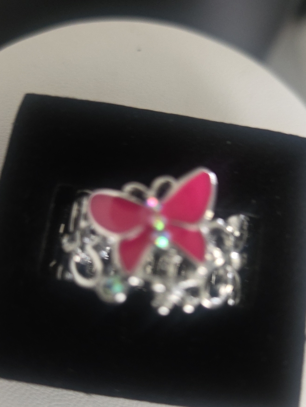Paparazzi All Fluttered Up Pink Ring NWT